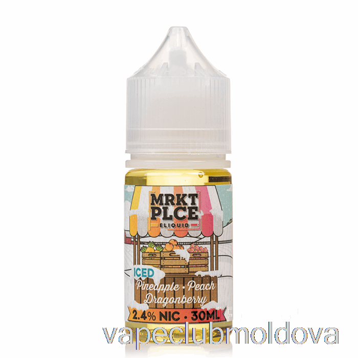 Vape Mod Gheață Ananas Piersică Dragonberry - Săruri Mrkt - 30ml 24mg